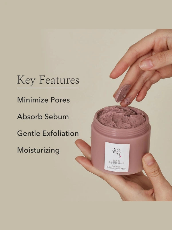 Benefits of Beauty of Joseon Red Bean Refreshing Pore Mask – minimizes pores, absorbs excess oil, and refreshes skin