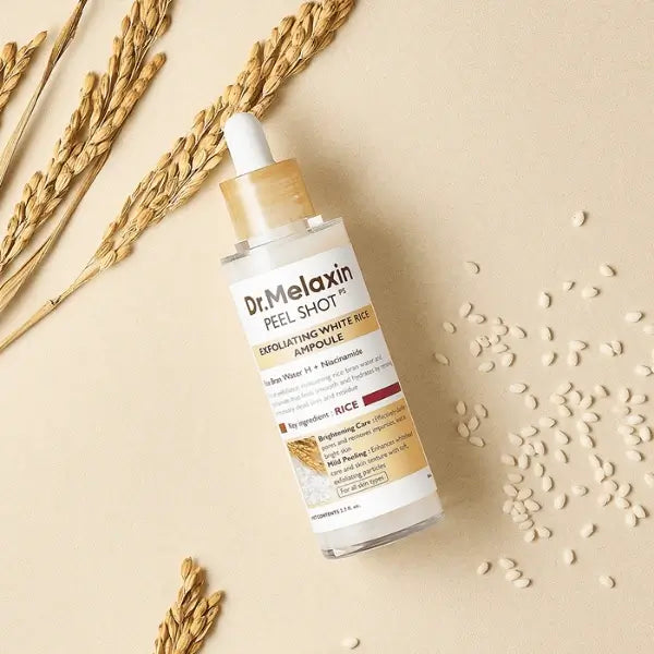 Dr Melaxin Peel Shot White Rice Ampoule – suitable for dull, uneven, or rough skin