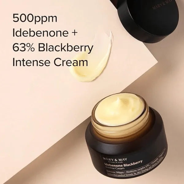Mary & May Idebenone Blackberry Intensive Cream for firming and antioxidant care