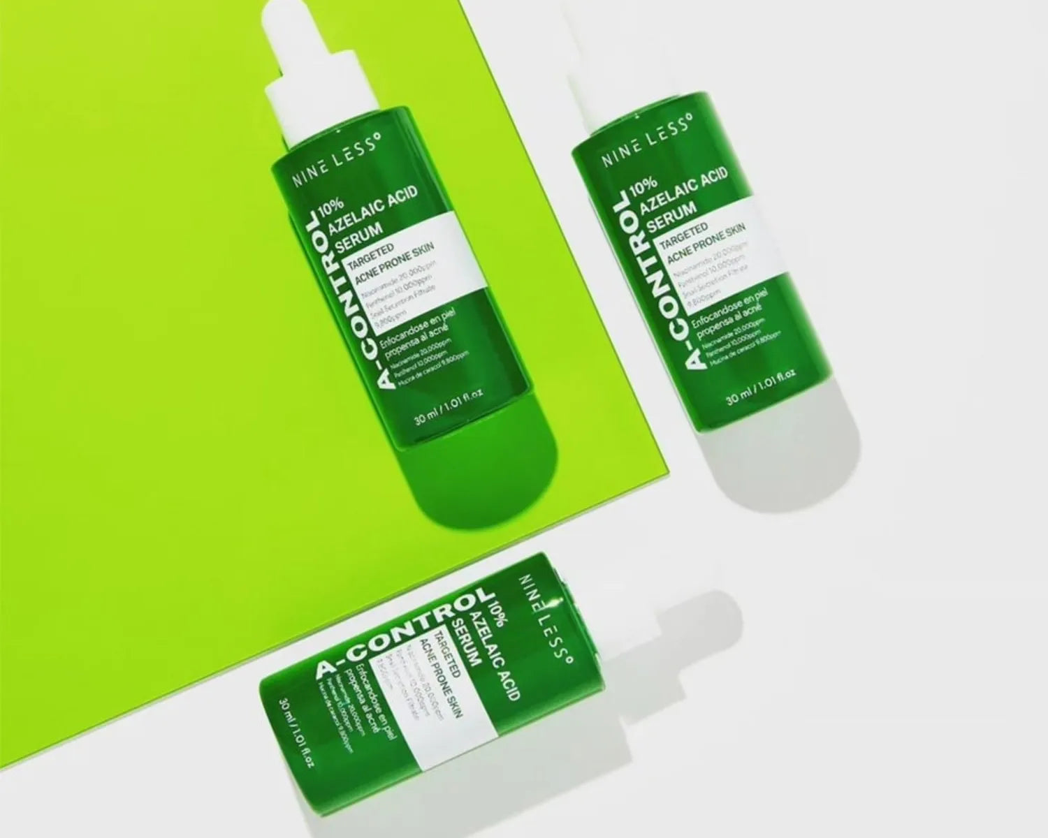 Nineless Skincare Collection – Treatment-focused Korean skincare with azelaic acid serums and targeted solutions for acne-prone skin.