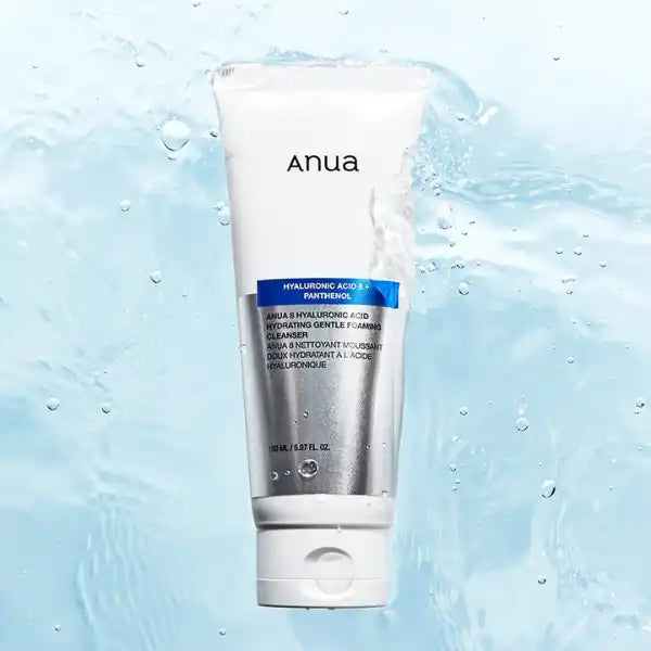 Anua 8 Hyaluronic Acid Hydrating Gentle Foaming Cleanser – suitable for dry, sensitive, or combination skin