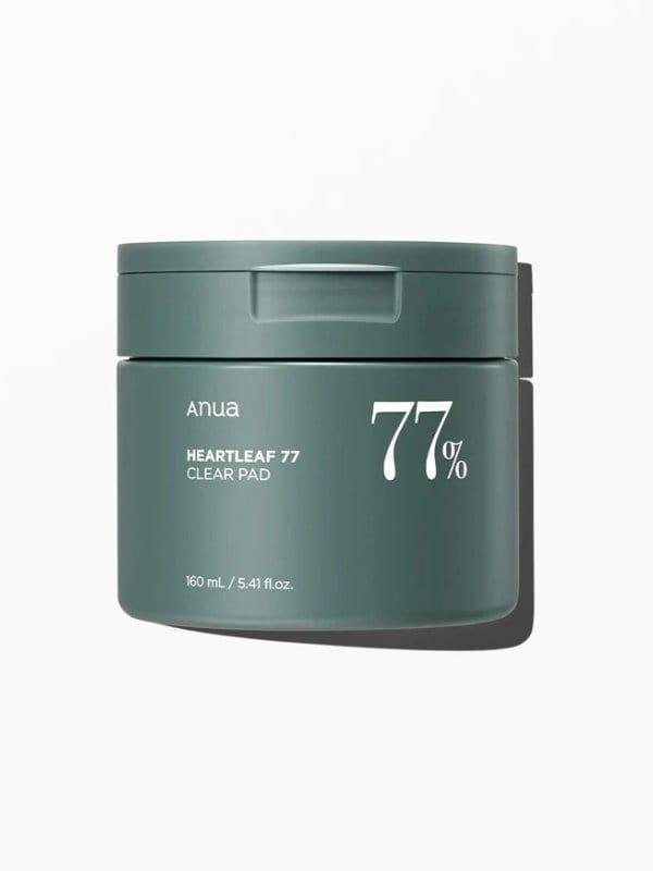 Anua Heartleaf 77 Clear Pad for gentle exfoliation and pore cleansing