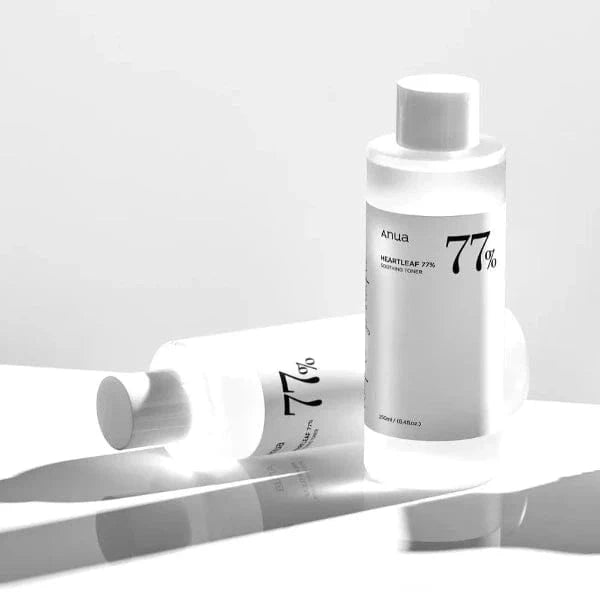 Face toner with 77% heartleaf extract by Anua to reduce redness and inflammation