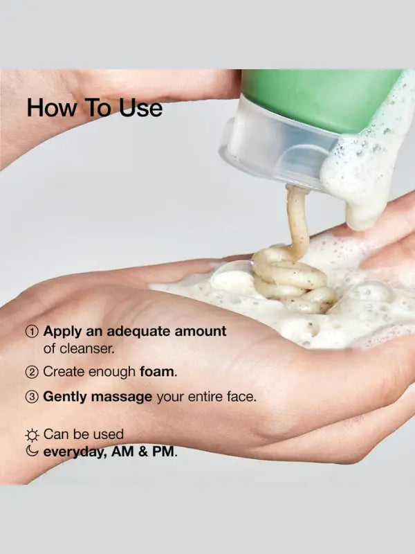 Anua - Heartleaf Quercetinol Pore Deep Cleansing Foam How to use