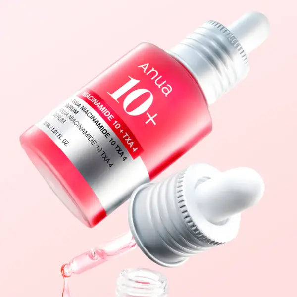 Anua Niacinamide 10% + TXA 4% Serum bottle for brightening and fading dark spots