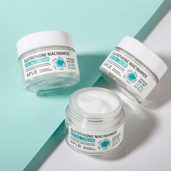 APLB Glutathione Niacinamide Facial Cream – suitable for dull, dry, or uneven skin tone