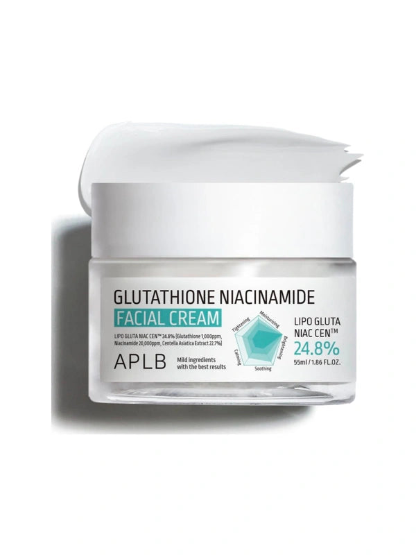 APLB Glutathione Niacinamide Facial Cream 55ml – moisturizing brightening cream for glowing skin