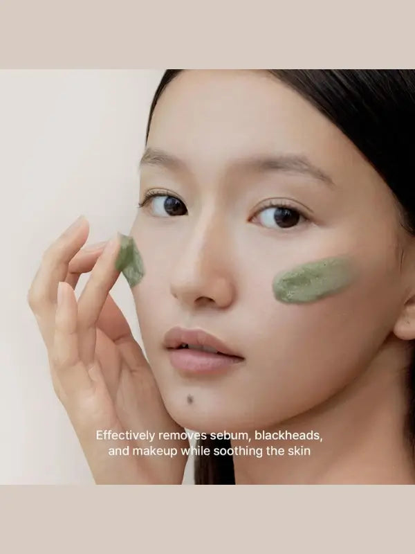 Texture of Arencia Green Tea + LHA Deep Pore Rice Cake Cleanser – gentle solid cleanser that lathers into soft foam