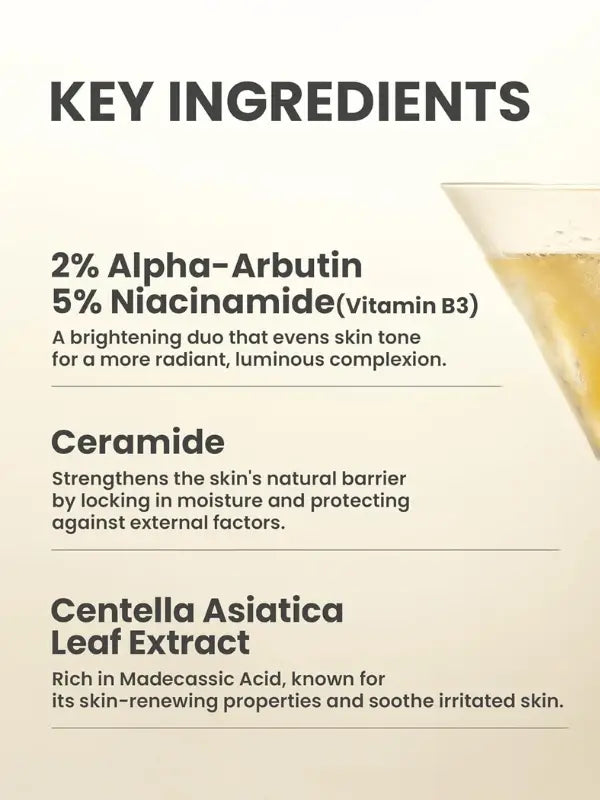 Ingredients of AXIS-Y Dark Spot Correcting Glow Cream – niacinamide, plant extracts, and hydrating actives