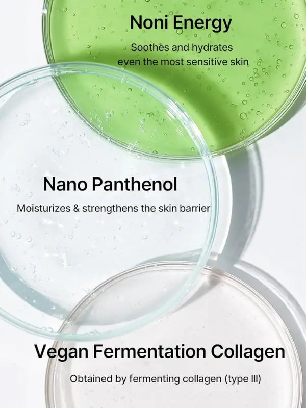 Benefits of Celimax Noni Ampoule Calming + Radiance – calms redness, hydrates deeply, and brightens dull skin