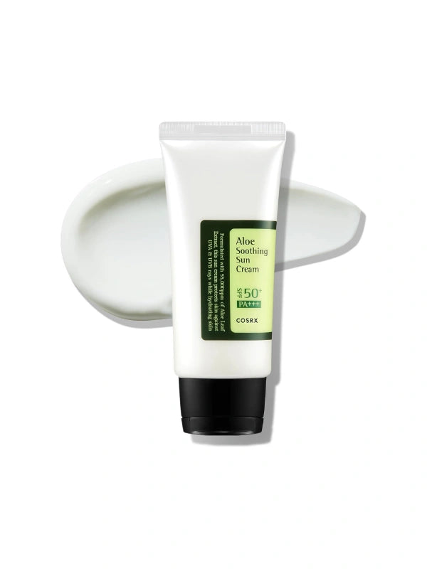 COSRX Aloe Soothing Sun Cream 50ml – SPF sunscreen with soothing hydration for sensitive skin
