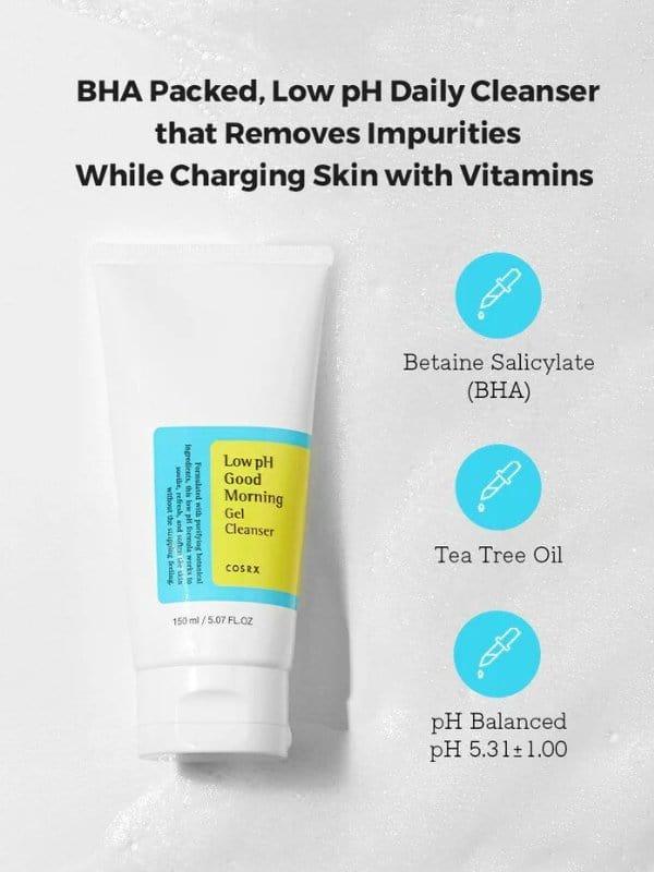 COSRX - Low pH Good Morning Gel Cleanser - 150 ml ingredients
