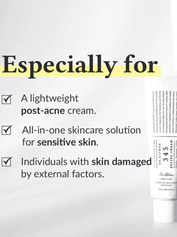 Dr. Althea - 345 Relief Cream - 50 ml benefits