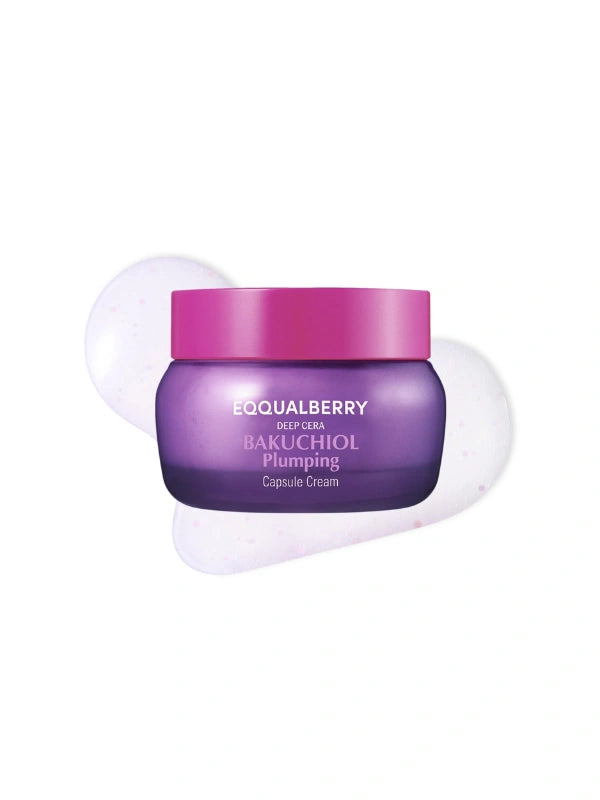 EQQUALBERRY Bakuchiol Plumping Capsule Cream 50ml – anti-aging cream for firm, youthful skin