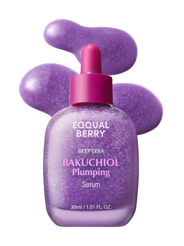 EQQUALBERRY Bakuchiol Plumping Serum – Gentle anti-aging serum for fine lines, dullness & skin firmness