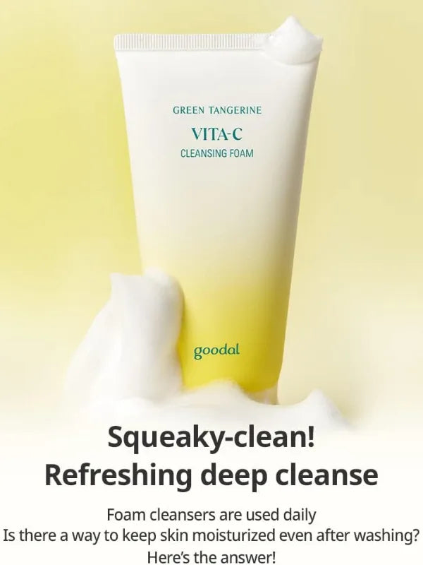 Goodal Green Tangerine Vita C Cleansing Foam – Brightening and Refreshing Facial Cleanser