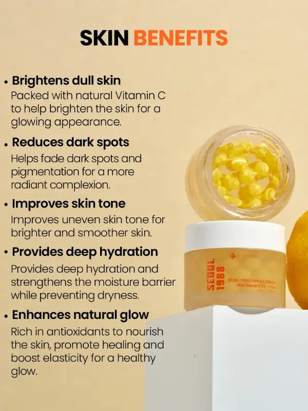 Benefits of KSECRET Capsule Cream – fades dark spots, brightens skin tone, and nourishes deeply