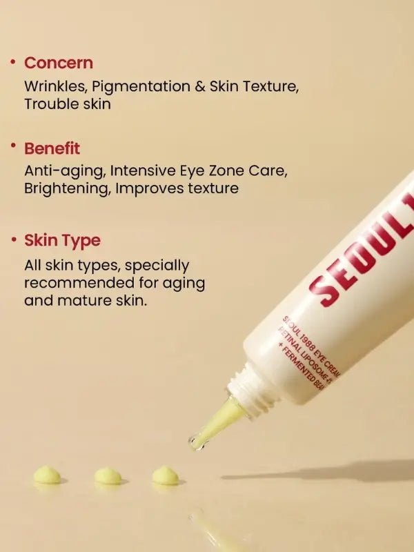 Benefits of KSECRET Eye Cream – reduces wrinkles, firms skin, and brightens dark circles