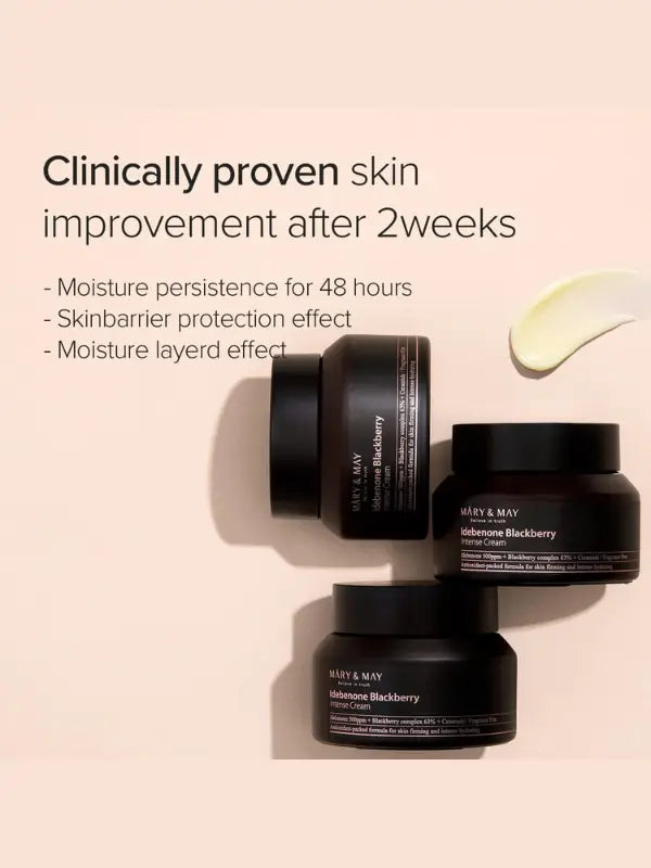 Mary & May Idebenone Blackberry Intense Cream for anti-aging and skin elasticity