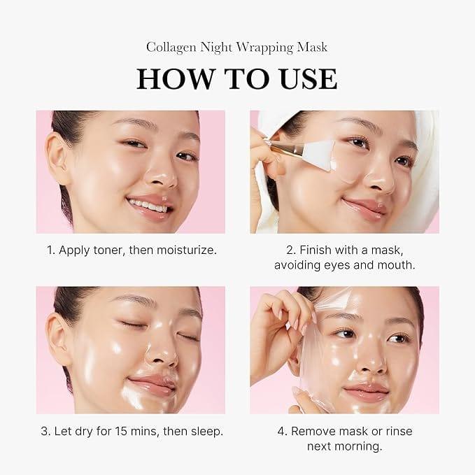 medicube - Collagen Night Wrapping Mask how to use