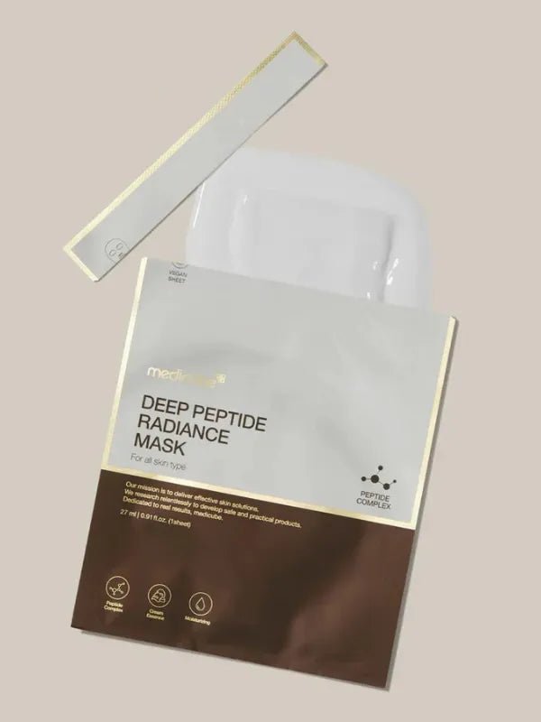 medicube Deep Peptide Radiance Mask – anti-aging sheet mask for glow, firmness, and hydration