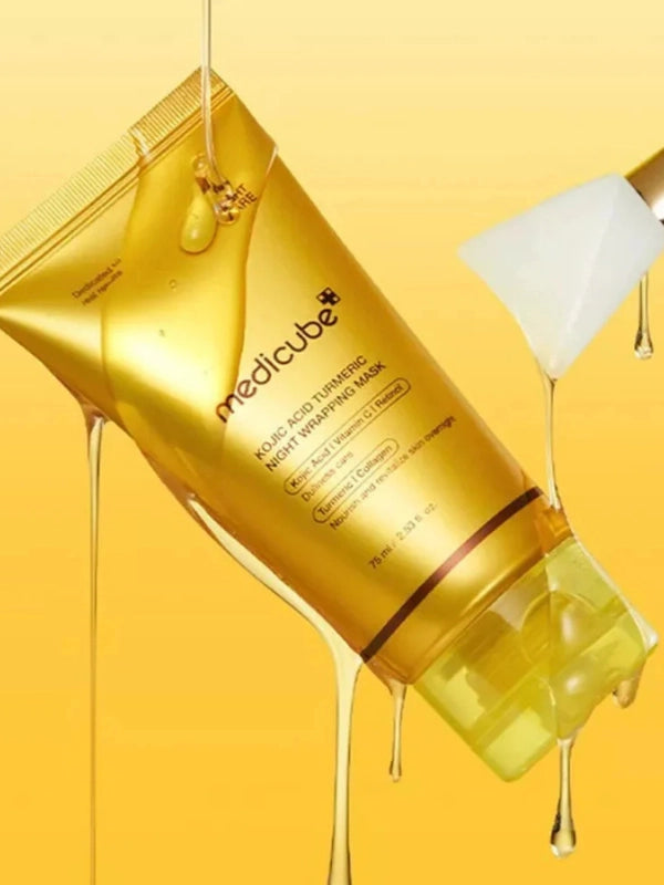 rich creamy gel with turmeric extract and kojic acid for deep hydration and glow