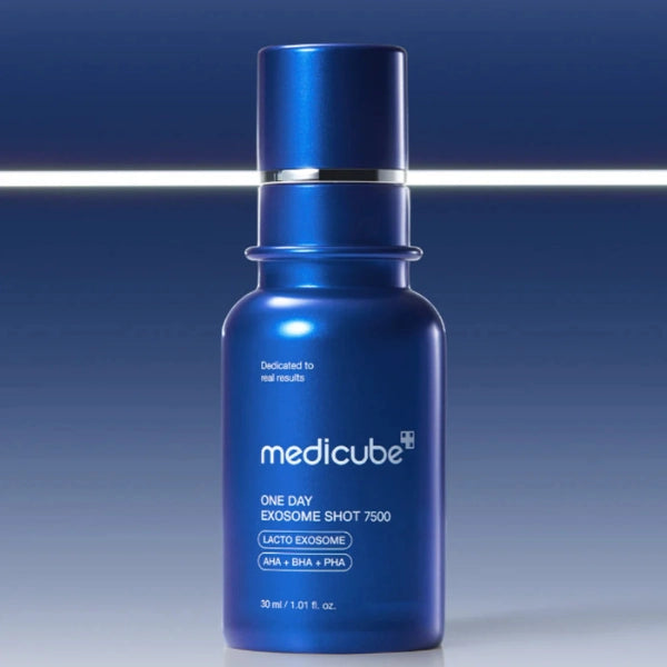 medicube one day exosome shot pore ampoule-helps minimize pores and control oil in humid UAE climate