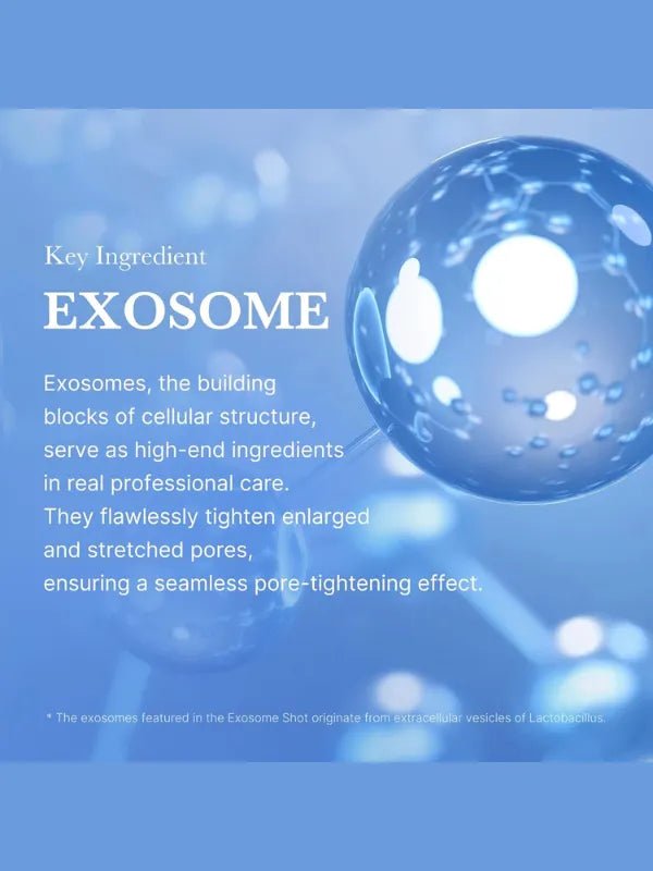 medicube  One Day Exosome Shot Pore Ampoule - exosomes, prebiotic ferment filtrate, niacinamide, green tea extract for pore care and balance