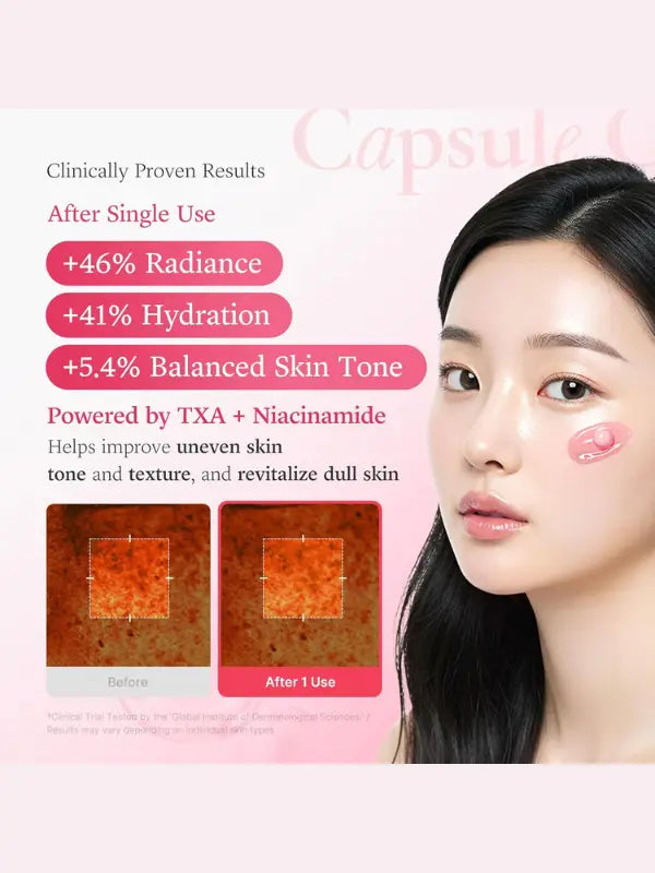 Clinically tested – improves pigmentation, uneven skin tone, texture and revitalize dull skin