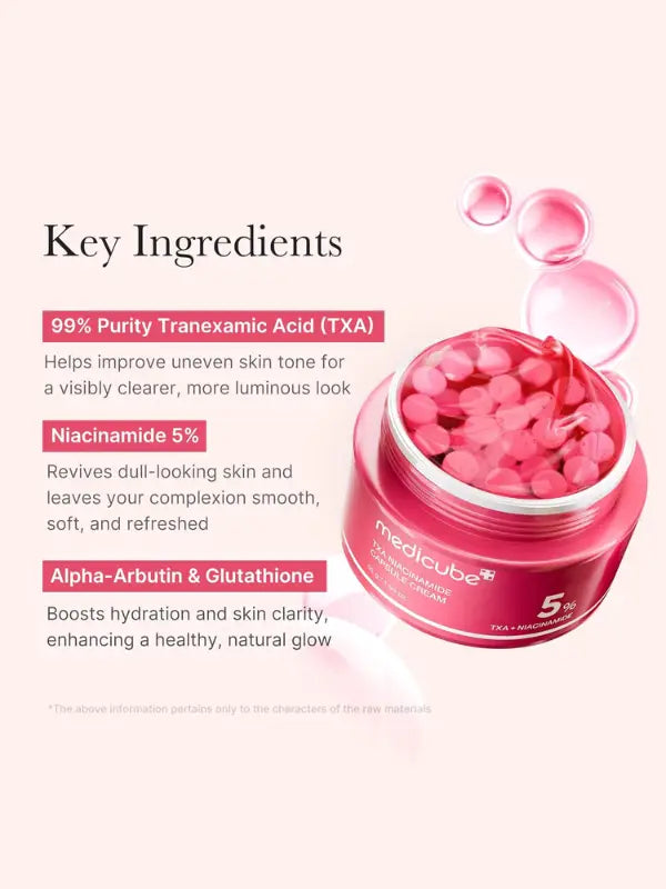 medicube txa-niacinamide capsule cream 55g-ingredients