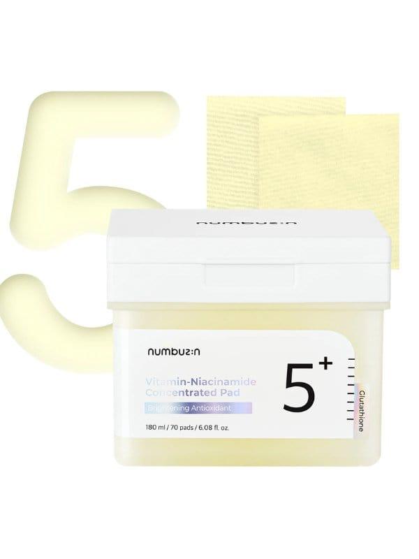 numbuzin - No.5 Vitamin-Niacinamide Concentrated Pad - 70 Pads