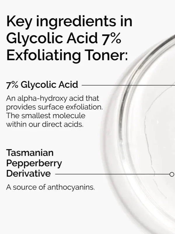 The Ordinary - Glycolic Acid 7% Exfoliating Toner - 240 ml ingredients
