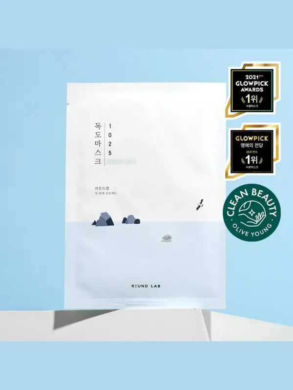 Round Lab 1025 Dokdo Hydrating Water Gel Mask – sheet mask for deep hydration