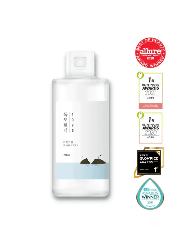 ROUND LAB 1025 Dokdo Toner – hydrating and mineral-rich toner boosted with deep seawater extract