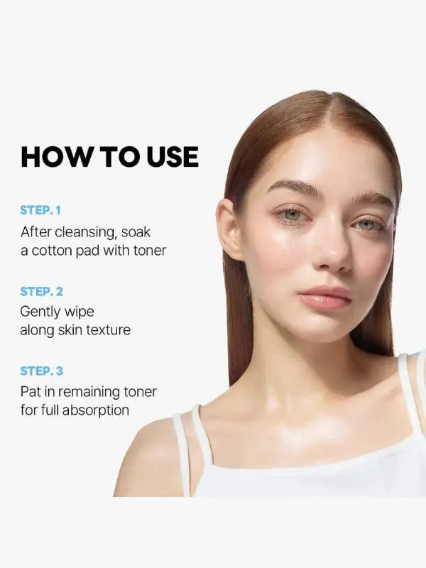 ROUND LAB – 1025 Dokdo Toner How to use – apply generous amount after cleansing, pat into skin until absorbed; ideal for daily use morning/night