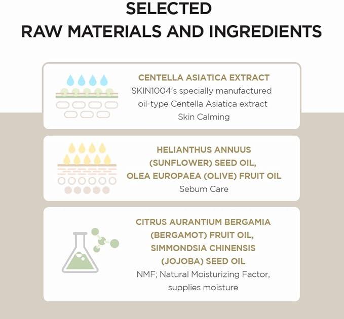SKIN1004 - Madagascar Centella Light Cleansing Oil - 200 ml - Ingredients 