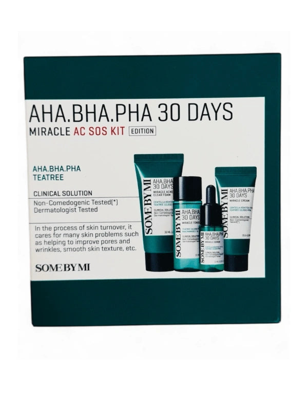 SOME BY MI – AHA, BHA, PHA 30 Days Miracle AC SOS Kit - Mini Kit 