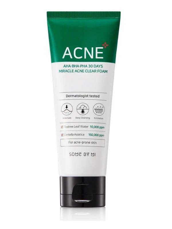 SOME BY MI - AHA,BHA,PHA 30 Days Miracle Acne Clear Foam - 100 ml - The Pretty Picks