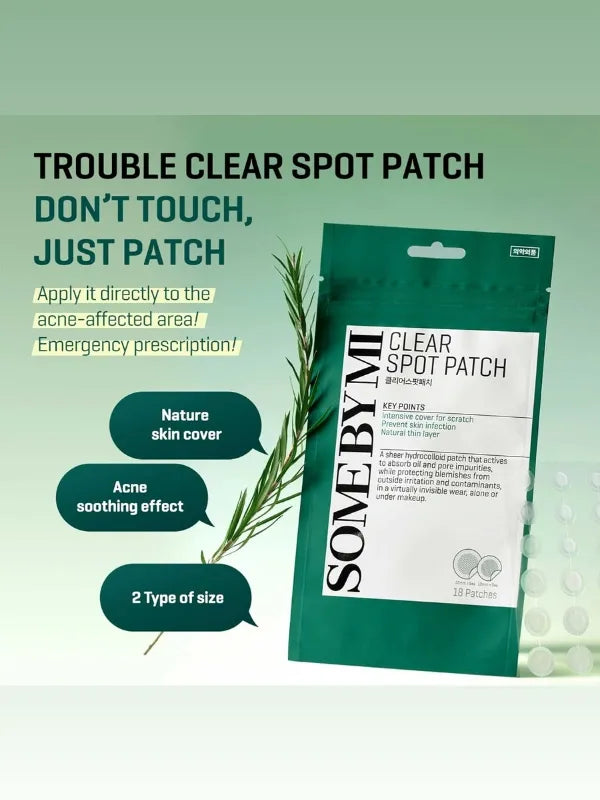 some by mi clear spot patch - covers pimples, absorbs impurities, prevents picking and accelerates healing without scarring