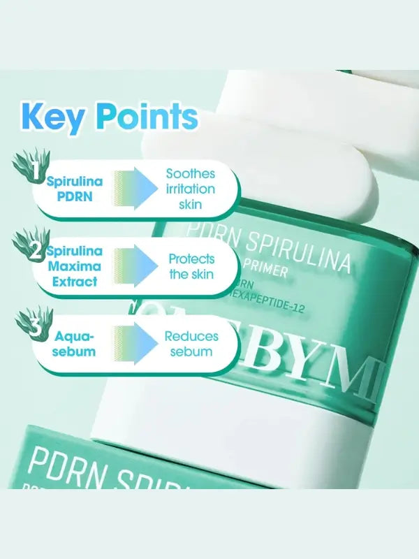 Benefits of Some By Mi Spirulina Primer – minimizes pores, smooths skin, and controls shine